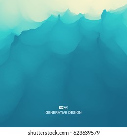 Ola de agua. Superficie hídrica. Fondo natural. Patrón moderno. Ilustración De Vectores Para Su Diseño. Fondo Fluido. 