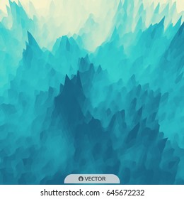 Water Wave. Water Surface. Nature background. Modern pattern. Vector Illustration For Your Design. Flowing Background With Halftone.