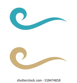 Water Wave Swirl Logo Template Illustration Design. Vector EPS 10.