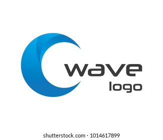 Water Wave symbol and icon Logo Template vector
