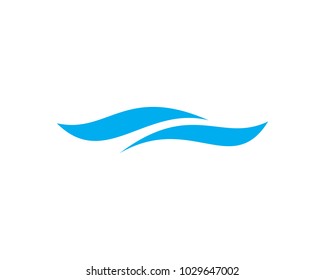 Water Wave symbol and icon Logo Template vector