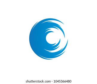 Water Wave symbol and icon Logo Template vector