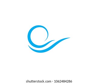 Water Wave symbol and icon Logo Template vector