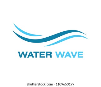 Water Wave symbol and icon Logo Template vector