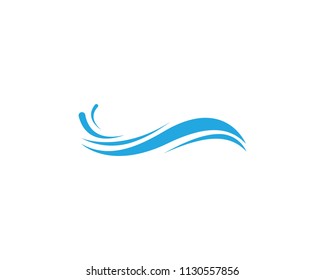 Water Wave symbol and icon Logo Template vector