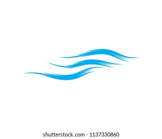 Water Wave symbol and icon Logo Template vector
