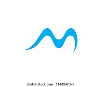 Water Wave symbol and icon Logo Template vector
