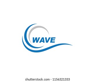 Water Wave symbol and icon Logo Template vector