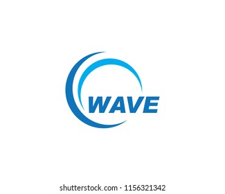 Water Wave symbol and icon Logo Template vector