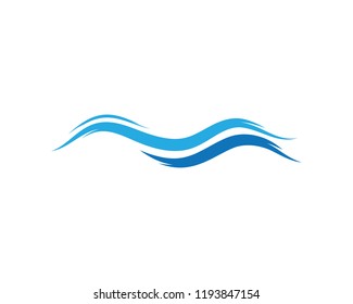 Water Wave symbol and icon Logo template