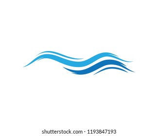 Water Wave symbol and icon Logo template