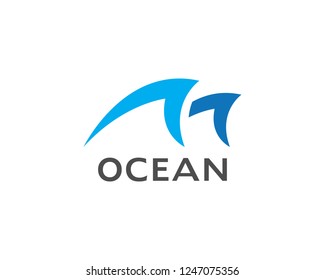 Water Wave symbol and icon Logo Template vector