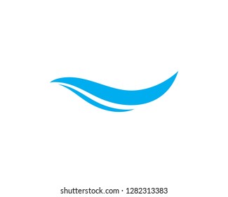 Water Wave symbol and icon Logo Template vector
