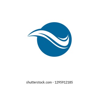 Water Wave symbol and icon Logo Template vector