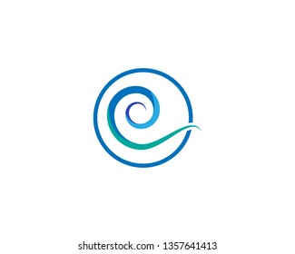 Water Wave symbol and icon Logo Template vector - Vector