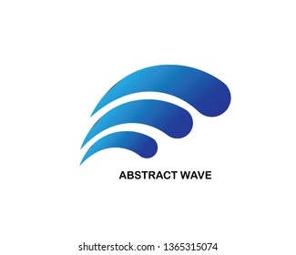 Water Wave symbol and icon logo vector - Vector
