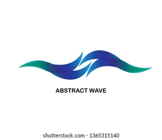 Water Wave symbol and icon logo vector - Vector
