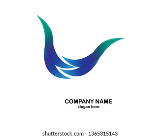 Water Wave symbol and icon logo vector - Vector
