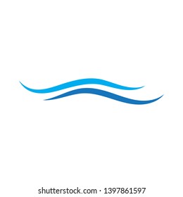 Water Wave symbol and icon Logo Template vector
