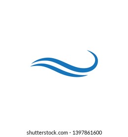 Water Wave symbol and icon Logo Template vector