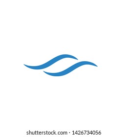 Water Wave symbol and icon Logo Template