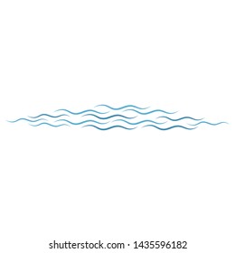 Water Wave symbol and icon Logo Template vector