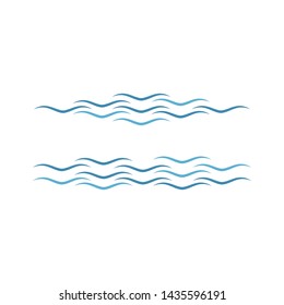 Water Wave symbol and icon Logo Template vector