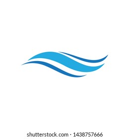 Water Wave symbol and icon Logo Template vector