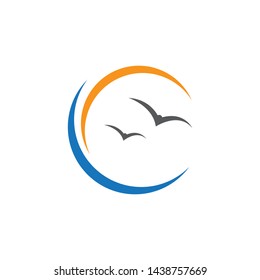 Water Wave symbol and icon Logo Template vector