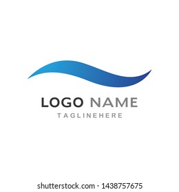 Water Wave symbol and icon Logo Template vector