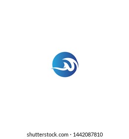 Water Wave symbol and icon Logo Template vector
