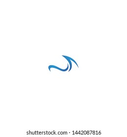 Water Wave symbol and icon Logo Template vector
