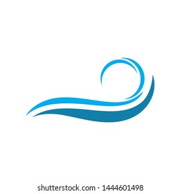 Water Wave symbol and icon Logo Template vector