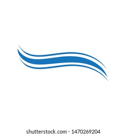 Water Wave symbol and icon Logo Template vector