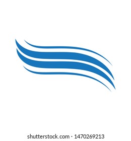 Water Wave symbol and icon Logo Template vector