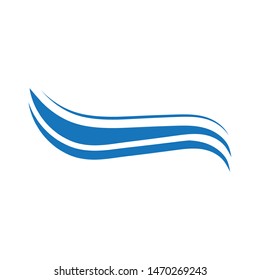 Water Wave symbol and icon Logo Template vector