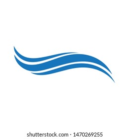 Water Wave symbol and icon Logo Template vector