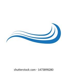 Water Wave symbol and icon Logo Template vector