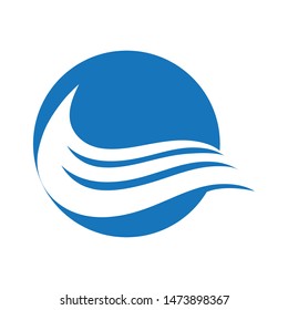 Water Wave symbol and icon Logo Template vector