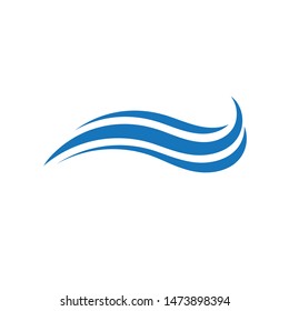Water Wave symbol and icon Logo Template vector