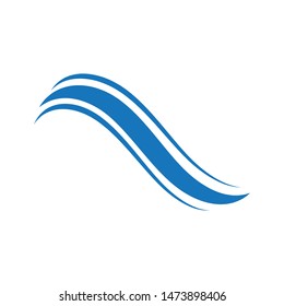 Water Wave symbol and icon Logo Template vector