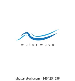 Water Wave symbol and icon Logo Template vector