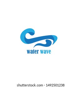 Water Wave symbol and icon Logo Template vector

