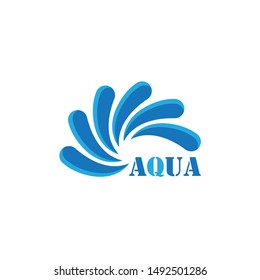 Water Wave symbol and icon Logo Template vector
