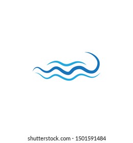 Water Wave symbol and icon Logo Template vector
