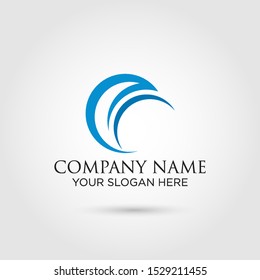 Water Wave symbol and icon Logo Template vector - Vector