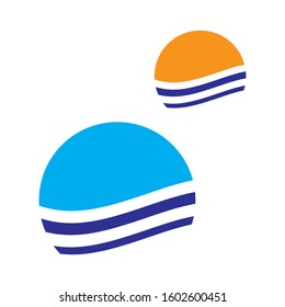 Water Wave symbol and icon Logo Template vector