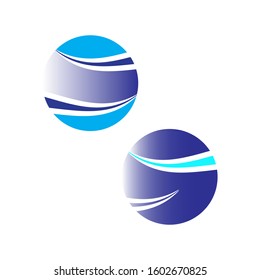 Water Wave symbol and icon Logo Template vector