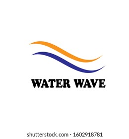 Water Wave symbol and icon Logo Template vector