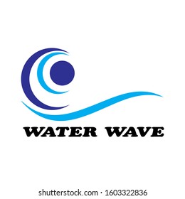 Water Wave symbol and icon Logo Template vector